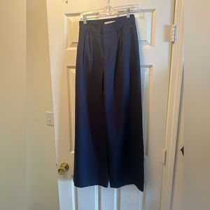 Abercrombie wide leg trouser in navy